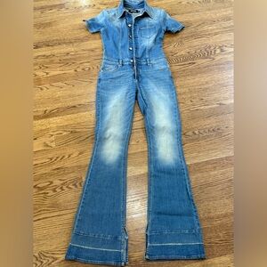 Seroya one piece denim-Women's Blue Denim Jumpsuit size s